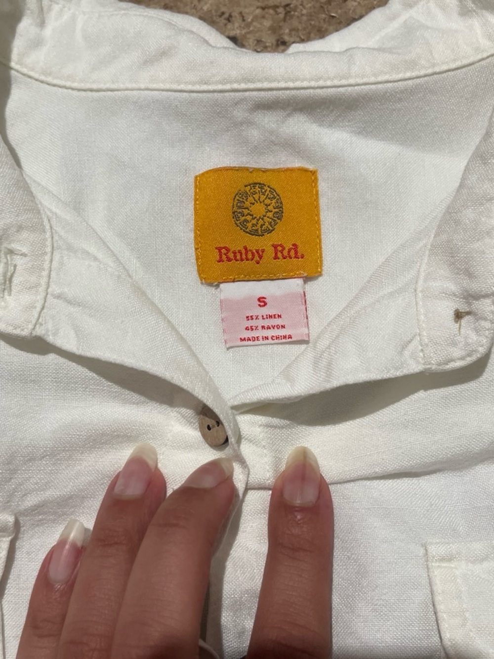 Vintage Ruby Rd. Button Up Top - Picture 2 of 4